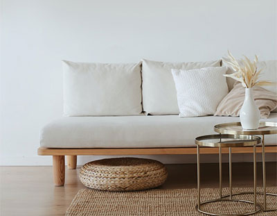 Home white sofa